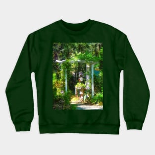 Gardens - Hidden Garden With Clock Crewneck Sweatshirt